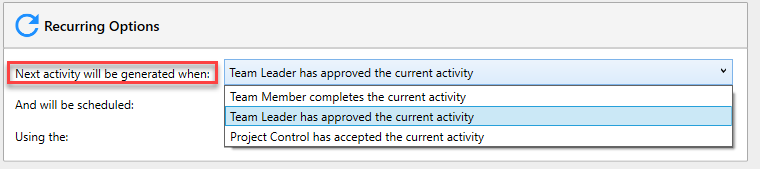 Timing Options